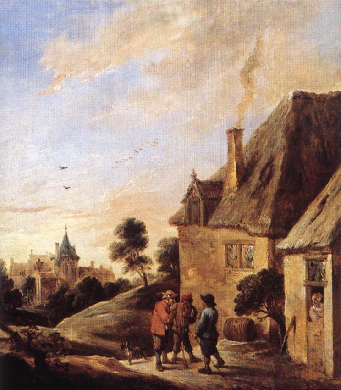TENIERS, David the Younger Village Scene  ar oil painting image